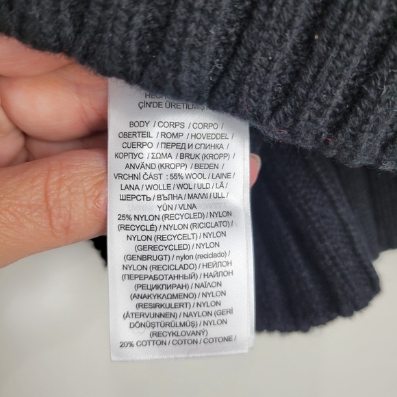 NWT LAUREN Ralph Lauren Fair Isle Sweater Wool Blend in Black Blue Cream Size XS - Picture 13 of 13